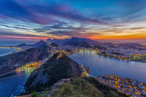 Обои на рабочий стол Город Рио-де-Жанейро, Бразилия / Rio de Janeiro, Brazil