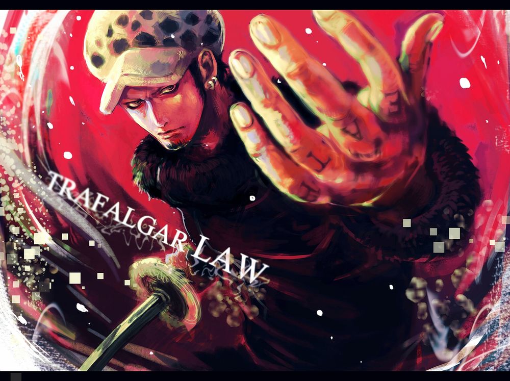 Обои для рабочего стола Trafalgar Law / Трафальгар Ло из аниме One Piece / Ван-Пис, Большой Куш