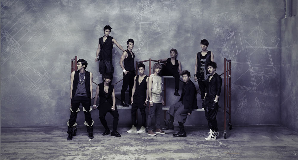 Обои для рабочего стола Корейская музыкальная группа Super Junior