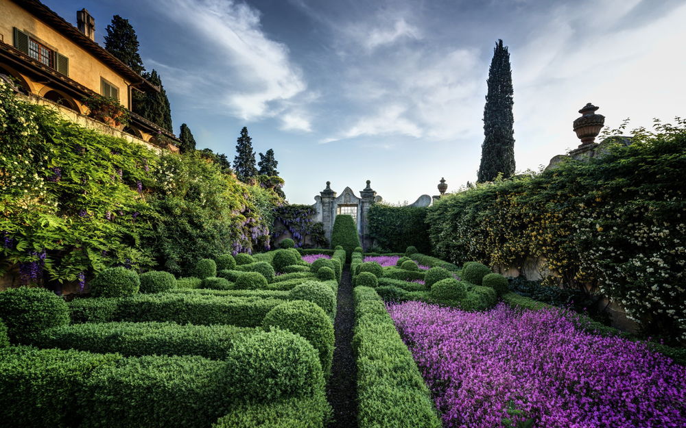 Обои для рабочего стола Знаменитая Вилла Каппони, Флоренция, Италия / Villa Capponi, Florence, Italy