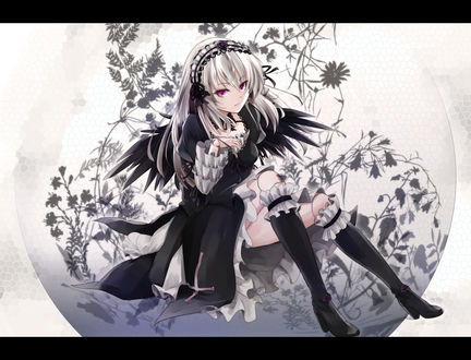 Обои на рабочий стол Suigintou / Суигинто из аниме Rozen Maiden / Девы Розена