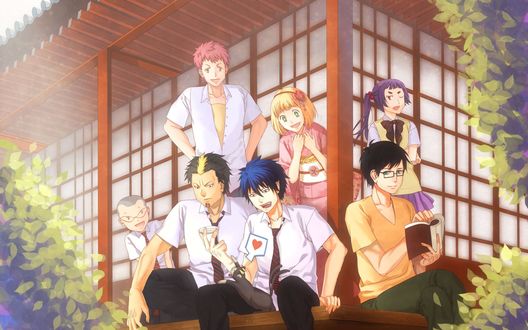 Обои на рабочий стол Персонажи из аниме Синий Экзорцист / Ao no Exorcist
