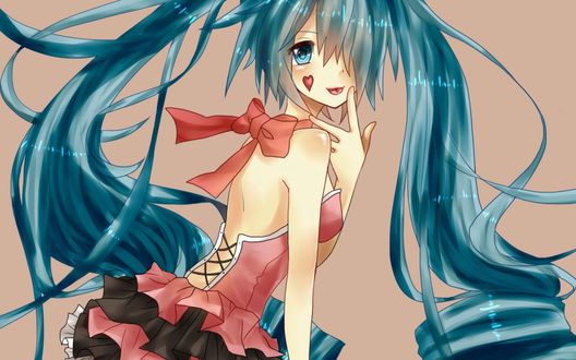 Обои на рабочий стол Вокалоид / Vocaloid Хацуне Мику / Hatsune Miku