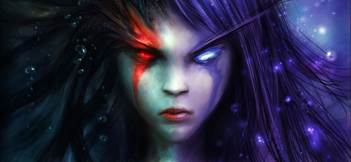 Обои на рабочий стол Леди Вайш / арт к игре World Of Warcraft