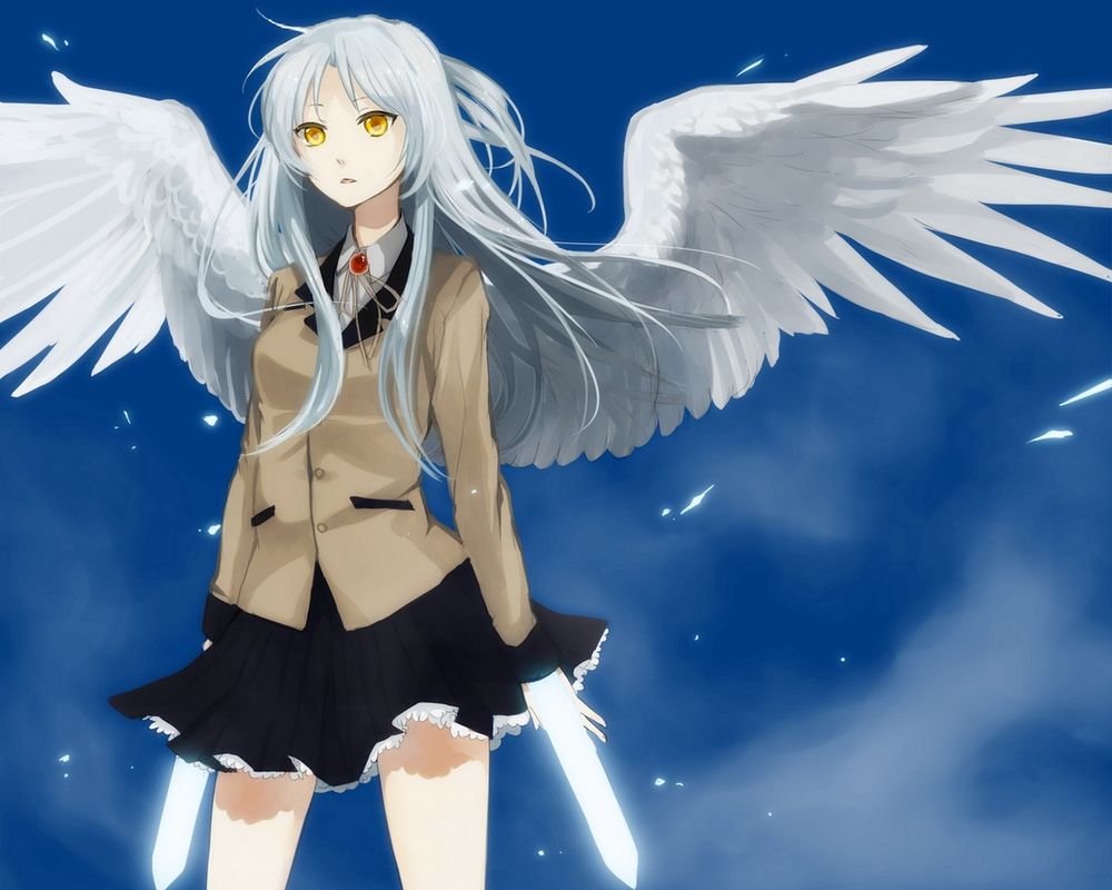 Обои на рабочий стол Канадэ Тачибана / Kanade Tachibana из аниме Angel  Beats / Ангельские Ритмы, обои для рабочего стола, скачать обои, обои  бесплатно