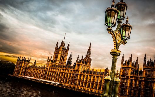Обои на рабочий стол Ветминстерский дворец, Лондон, Англия / Vetminstersky Palace, London, England