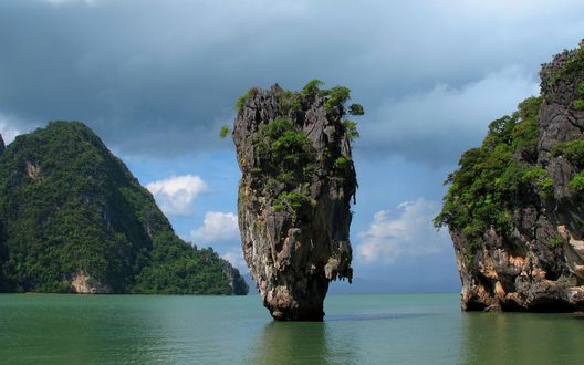 Обои на рабочий стол Залив Пхангнга, Таиланд / Phang Nga Bay, Thailand