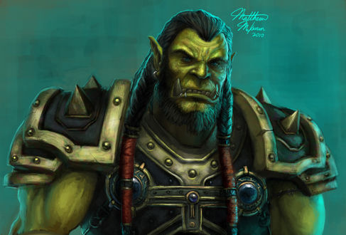 Обои на рабочий стол Тралл / арт к игре World Of Warcraft