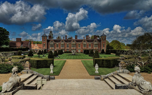 Обои на рабочий стол Поместье Бликлинг-холл / Blickling Hall и его окрестности, графство Норфолк / Norfolk, Англия / England