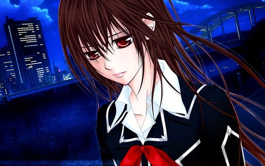 Обои на рабочий стол Yuki Cross / Юки Кросс из аниме Рыцарь - вампир / Vampire Knight