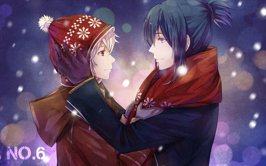 Обои на рабочий стол Nezumi / Нэдзуми и Шион / Shion из аниме Шестая Зона / NO 6