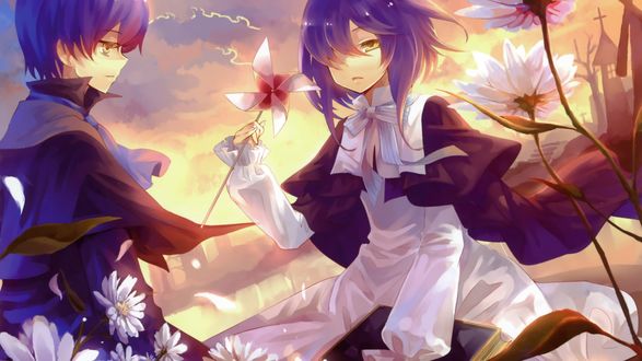 Boy and girl anime