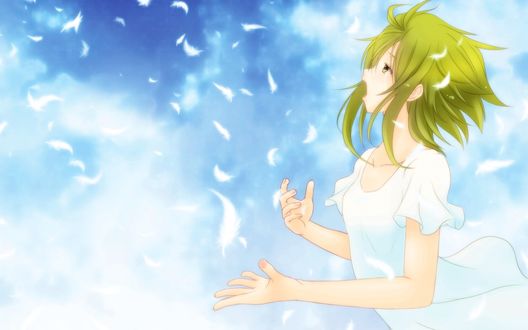 Обои на рабочий стол Vocaloid Gumi Megpoid / Вокалоид Гуми Мегпоид