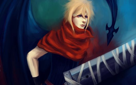 Обои на рабочий стол Cloud Strife / Клауд Страйф из игры Final Fantasy
