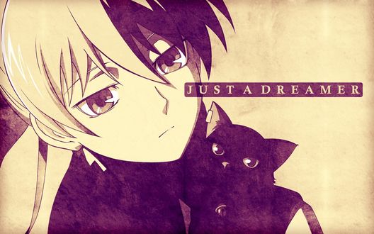 Обои на рабочий стол Инь и Мао из аниме Darker then Black / Темнее черного (JUST A DREAMER / Лишь мечтатель)