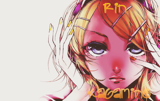 Обои на рабочий стол Вокалоид Кагамине Рин / Vokaloid Kagamine Rin