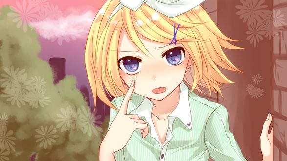 Обои на рабочий стол Vocaloid Rin Kagamine / Вокалоид Рин Кагамине