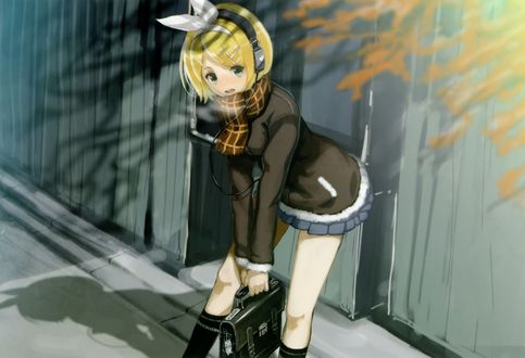 Обои на рабочий стол Vocaloid Rin Kagamine / Вокалоид Рин Кагамине
