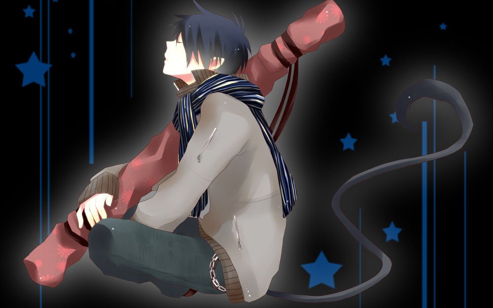 Обои для рабочего стола Окимура Рин из аниме Aoi no Exorcist / Синий Экзорцист