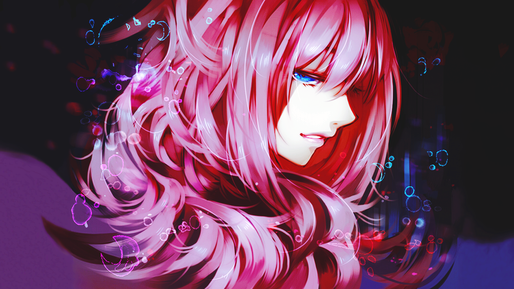 Обои для рабочего стола Вокалоид Мегурине Лука / Vocaloid Megurine Luka