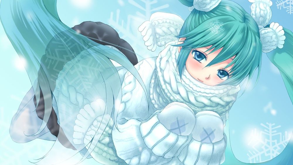 Обои для рабочего стола Vocaloid Hatsune Miku / Вокалоид Хатсуне Мику