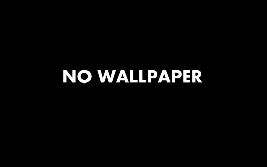 Обои на рабочий стол Надпись No wallpaper / Нет обоев белыми буквами на черном фоне
