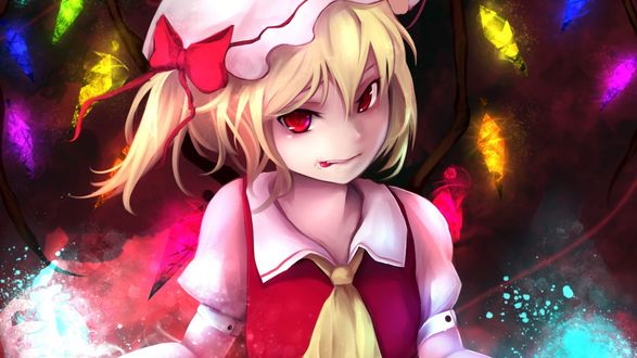 Обои на рабочий стол Flandre Scarlet / Фландр Скарлет из Тохо / Touhou Project