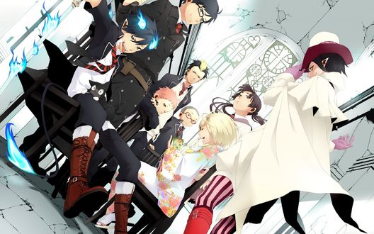 Обои на рабочий стол Персонажи из аниме Синий Экзорцист / Ao no exorcist