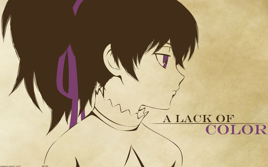 Обои на рабочий стол Yin / Инь из аниме Темнее черного / Darker then Black (A LACK OF COLOR)