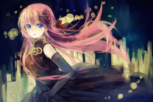 Обои на рабочий стол Vocaloid Megurine Luka / Вокалоид Мегурине Лука
