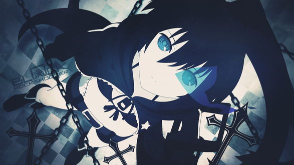 Обои на рабочий стол Mato Kuroi / Мато Курой из аниме Black Rock Shooter / Стрелок с Черной скалы