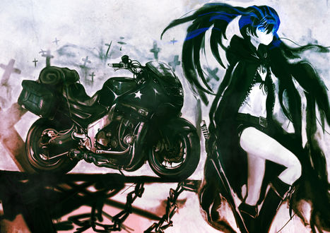 Обои на рабочий стол Мато Курой / Mato Kuroi из аниме Стрелок с Черной скалы / Black Rock Shooter