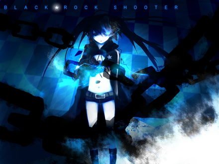 Обои на рабочий стол Мато Курой / Mato Kuroi из аниме Стрелок с Черной скалы / Black Rock Shooter
