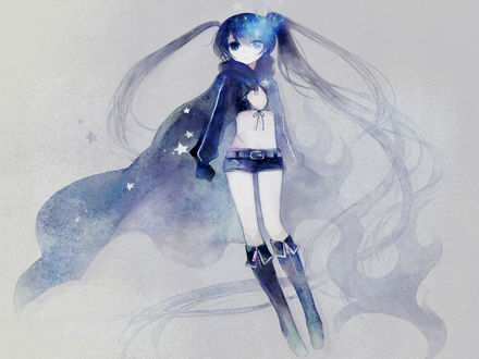 Обои на рабочий стол Мато Курой / Mato Kuroi из аниме Стрелок с Черной скалы / Black Rock Shooter