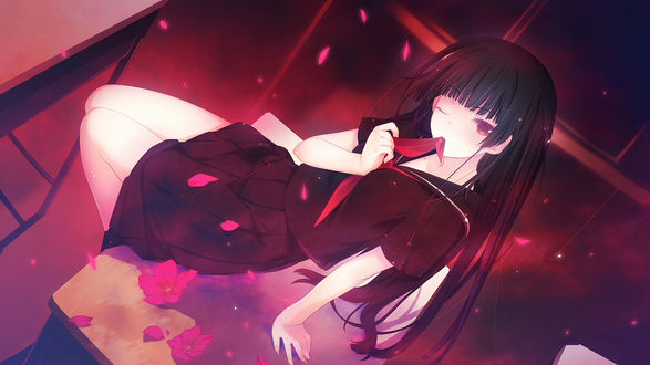 Обои на рабочий стол Юко Каноэ / Kanoe Yuuko из аниме Сумеречная дева и Амнезия / Tasogare Otome x Amnesia