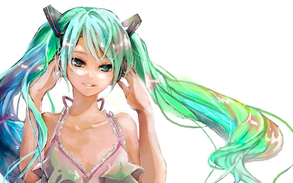 Обои для рабочего стола Vocaloid Hatsune Miku / Вокалоид Хатсуне Мику
