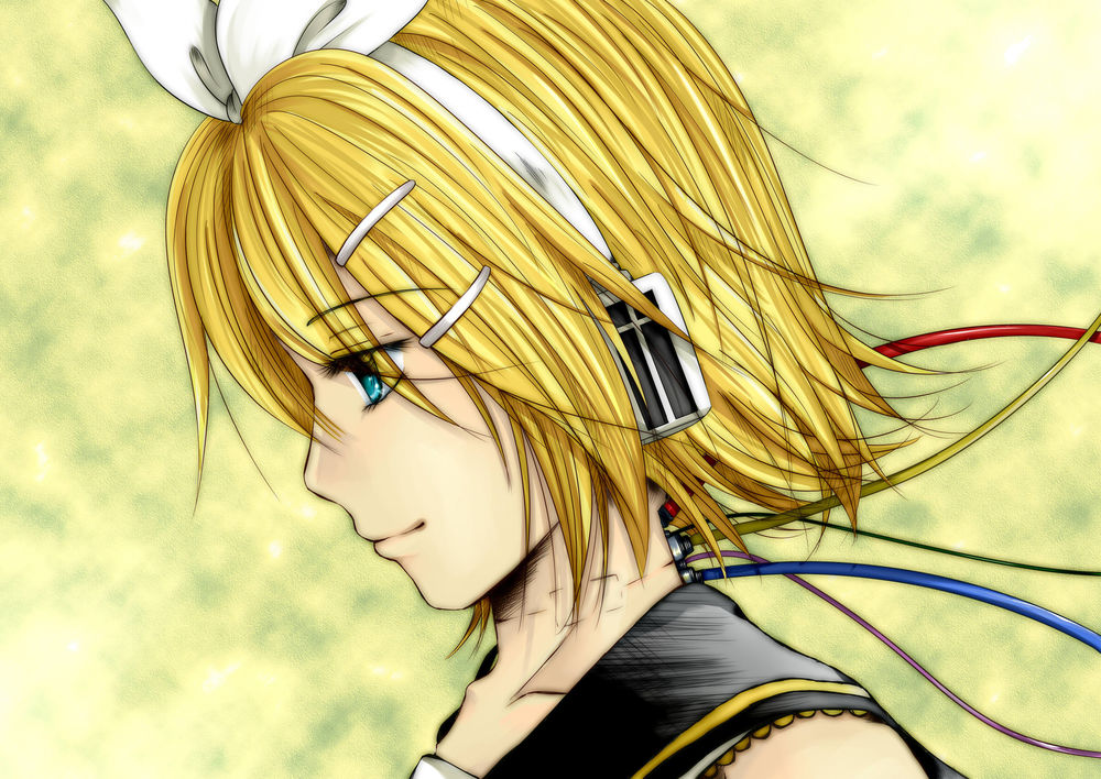 Обои для рабочего стола Vocaloid / Вколоид Kagamine Rin / Кагамине Рин