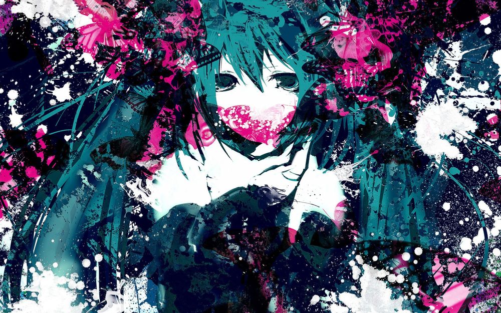 Обои для рабочего стола Vocaloid Hatsune Miku / Вокалоид Хатсуне Мику