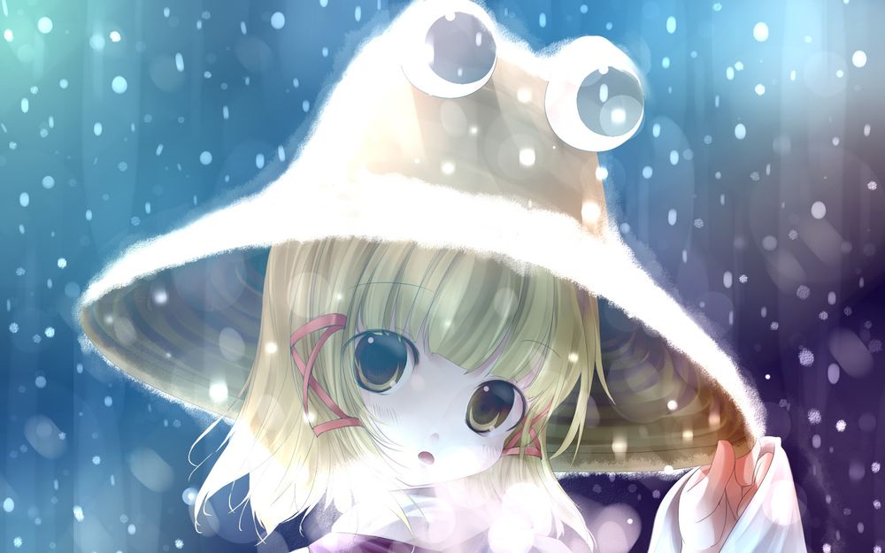 Обои для рабочего стола Сувако Мория / Moriya Suwako из серии игры Touhou Project / Проект Восток