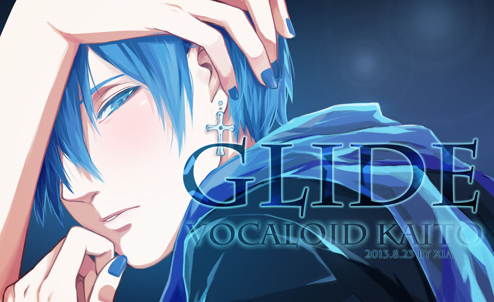 Обои для рабочего стола Vocaloid Shion Kaito / Вокалоид Шион Кайто (GLIDE VOCALOID KAITO)