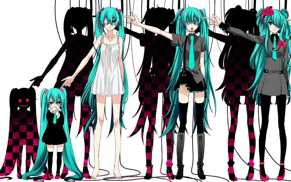 Обои для рабочего стола Vocaloid Hatsune Miku / Вокалоид Хатсуне Мику