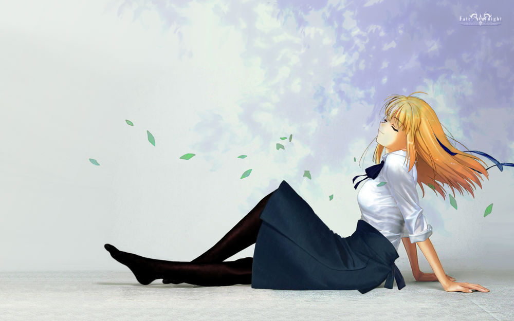 Обои для рабочего стола Сейбер / Saber из аниме Судьба: Начало / Fate / Zero