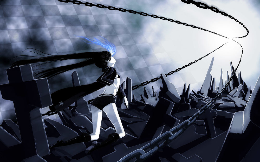 Обои для рабочего стола Мато Курой / Mato Kuroi из аниме Стрелок с Черной скалы / Black Rock Shooter