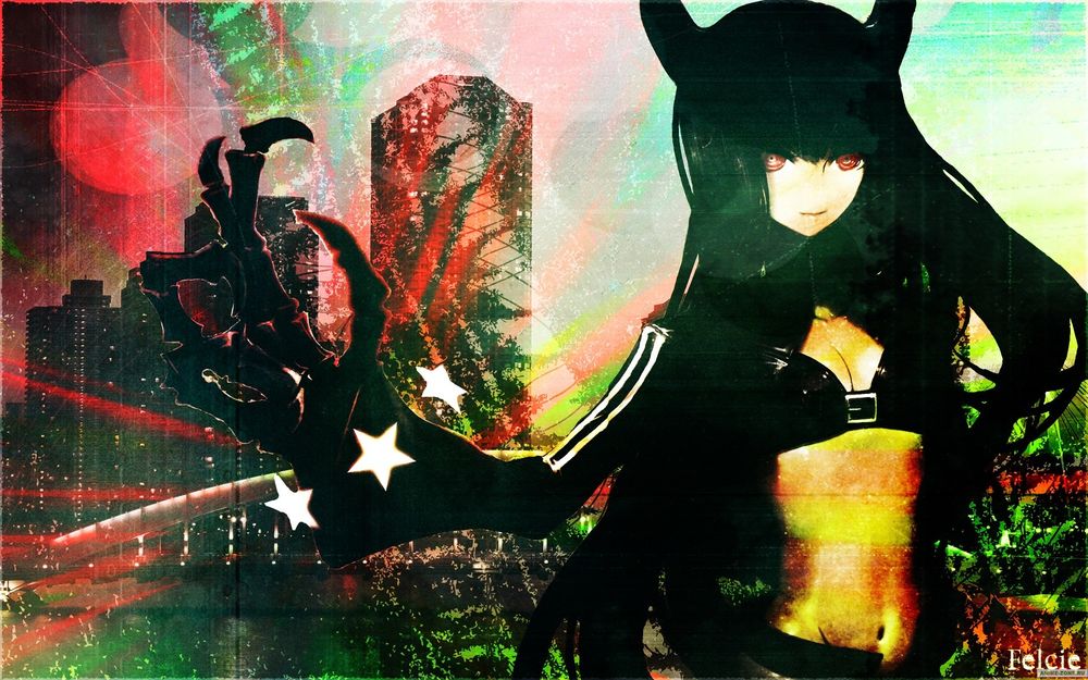 Обои для рабочего стола Мато Курой / Mato Kuroi из аниме Стрелок с Черной скалы / Black Rock Shooter