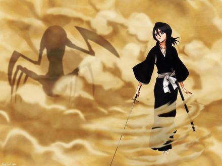 Обои на рабочий стол Rukia Kuchiki / Рукия Кучики из аниме Блич / Bleach