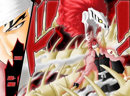 Обои на рабочий стол Ренджи Абарай / Abarai Renji из аниме Блич / Bleach (Hihio zabimaru)