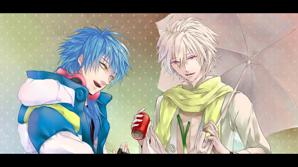 Обои на рабочий стол Аоба / Aoba и Клиа / Clear из игры DRAMAtical Murder