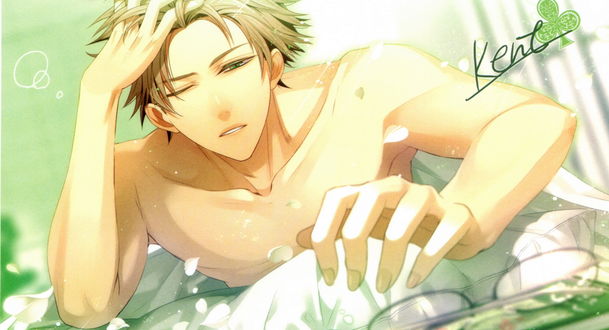 Обои на рабочий стол Кент / Kent из аниме Амнезия / Amnesia, художник Hanamura Mai