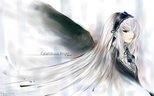 Обои на рабочий стол Suigintou / Суйгинто из аниме Дева-роза / Девы Розена / Rozen Maiden