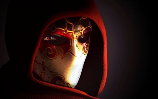 Обои на рабочий стол Мужчина в маске фрагмент из игры Fable Anniversary / Ежегодная история